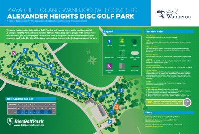 Recreation Activity Design Alexander Heights Disc Golf Park