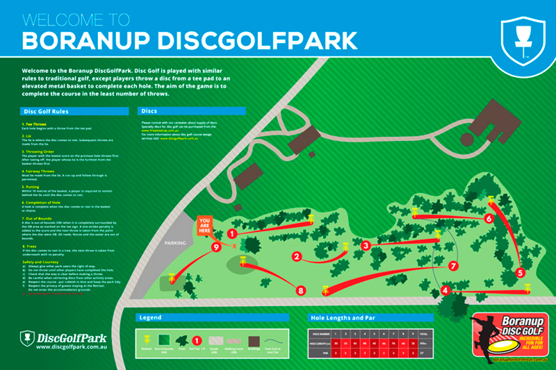 Recreation Activity Design Boranup Disc Golf Park