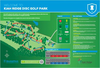 Recreation Activity Design Kiah Ridge Disc Golf Course