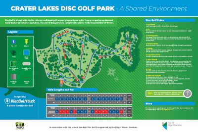 Recreation Activity Design Crater Lakes Disc Golf Park Mount Gambier