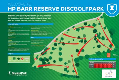 Recreation Activity Design HP Barr Reserve Disc Golf Park Wangaratta