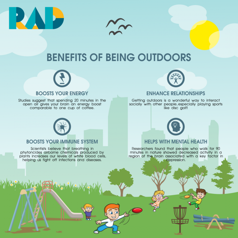 RAD Recreation Activity Design benefits of the game Health benefits of Disc Golf