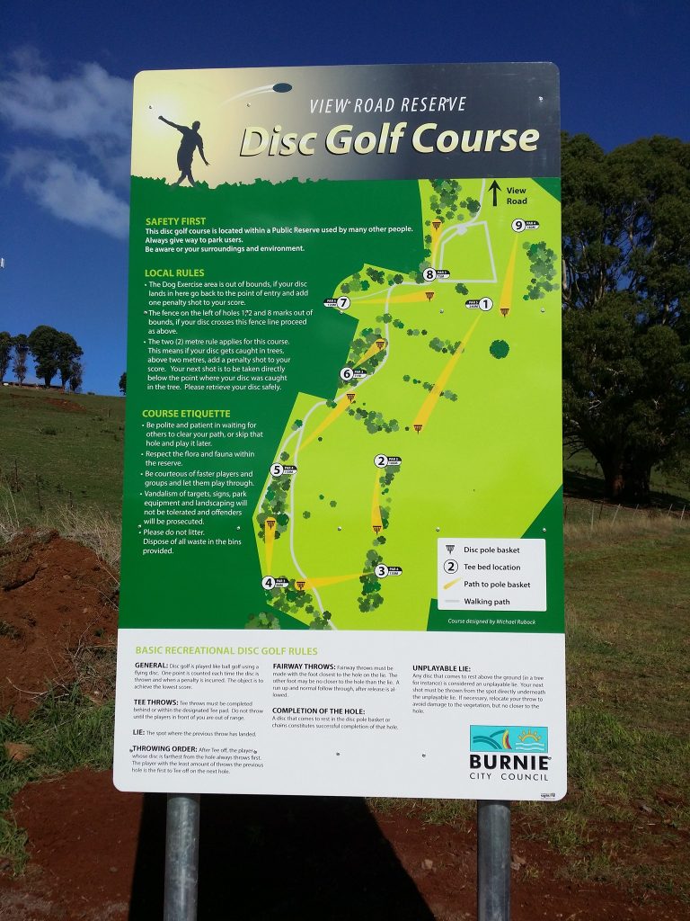 RAD Recreation Activity Design Featured Courses Burnie Disc Golf