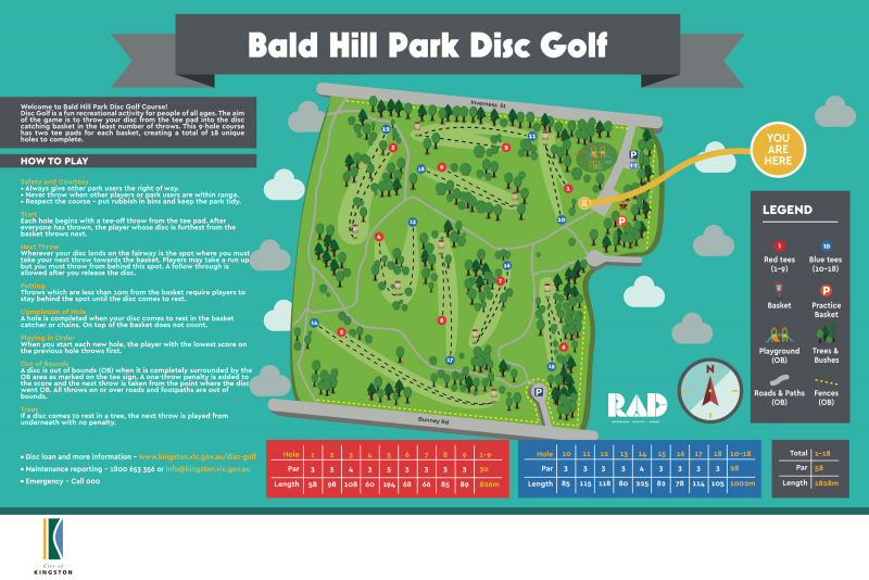 disc golf course locations