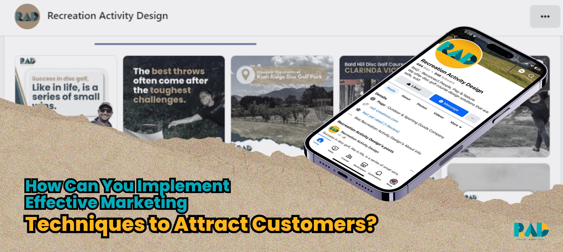 RAD Disc Golf Retail How Can You Implement Effective Marketing Techniques to Attract Customers