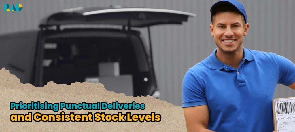 Prioritising Punctual Deliveries and Consistent Stock Levels