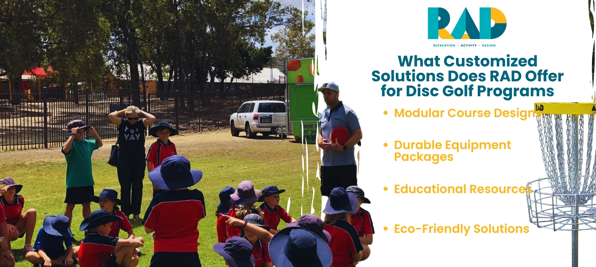 What Customized Solutions Does RAD Offer for Disc Golf Programs